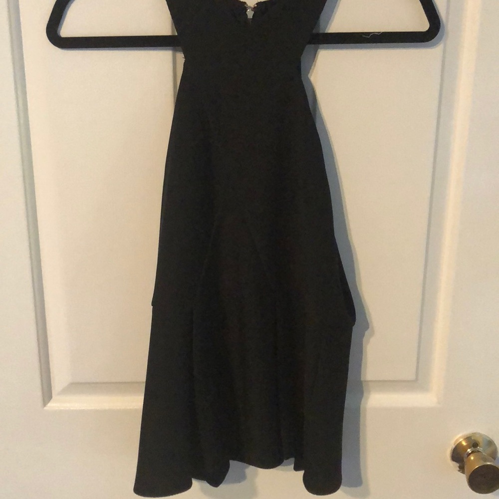 Black peplum top